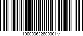 Código de barras (EAN, GTIN, SKU, ISBN): '100006602600001M'