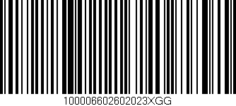 Código de barras (EAN, GTIN, SKU, ISBN): '100006602602023XGG'