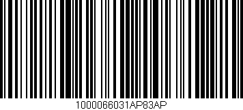 Código de barras (EAN, GTIN, SKU, ISBN): '1000066031AP83AP'