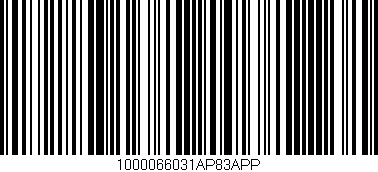 Código de barras (EAN, GTIN, SKU, ISBN): '1000066031AP83APP'