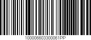 Código de barras (EAN, GTIN, SKU, ISBN): '100006603300061PP'