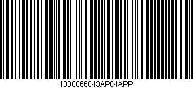 Código de barras (EAN, GTIN, SKU, ISBN): '1000066043AP84APP'