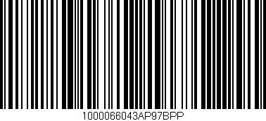 Código de barras (EAN, GTIN, SKU, ISBN): '1000066043AP97BPP'