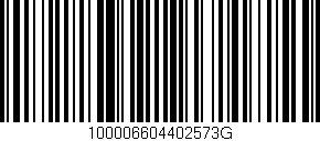 Código de barras (EAN, GTIN, SKU, ISBN): '100006604402573G'