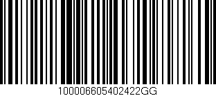 Código de barras (EAN, GTIN, SKU, ISBN): '100006605402422GG'