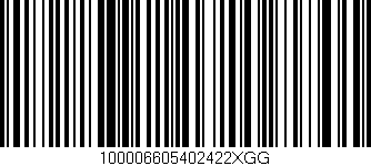 Código de barras (EAN, GTIN, SKU, ISBN): '100006605402422XGG'
