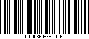 Código de barras (EAN, GTIN, SKU, ISBN): '100006605650000G'