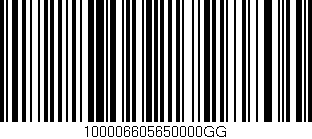Código de barras (EAN, GTIN, SKU, ISBN): '100006605650000GG'