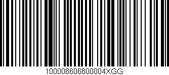 Código de barras (EAN, GTIN, SKU, ISBN): '100006606600004XGG'
