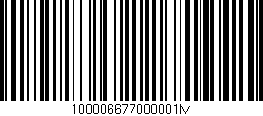 Código de barras (EAN, GTIN, SKU, ISBN): '100006677000001M'