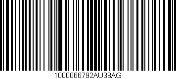 Código de barras (EAN, GTIN, SKU, ISBN): '1000066792AU38AG'