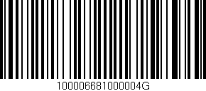 Código de barras (EAN, GTIN, SKU, ISBN): '100006681000004G'