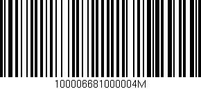 Código de barras (EAN, GTIN, SKU, ISBN): '100006681000004M'