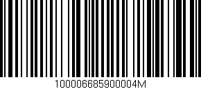 Código de barras (EAN, GTIN, SKU, ISBN): '100006685900004M'
