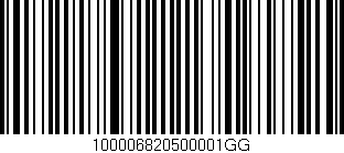 Código de barras (EAN, GTIN, SKU, ISBN): '100006820500001GG'