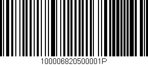 Código de barras (EAN, GTIN, SKU, ISBN): '100006820500001P'