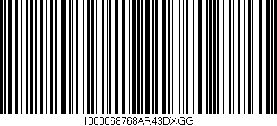 Código de barras (EAN, GTIN, SKU, ISBN): '1000068768AR43DXGG'