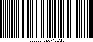 Código de barras (EAN, GTIN, SKU, ISBN): '1000068769AR43EGG'