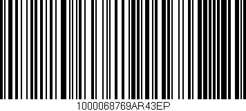 Código de barras (EAN, GTIN, SKU, ISBN): '1000068769AR43EP'