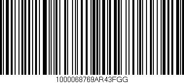 Código de barras (EAN, GTIN, SKU, ISBN): '1000068769AR43FGG'