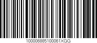 Código de barras (EAN, GTIN, SKU, ISBN): '100006885100061XGG'