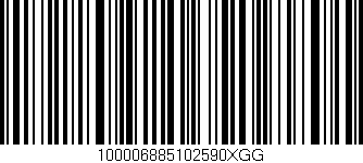 Código de barras (EAN, GTIN, SKU, ISBN): '100006885102590XGG'