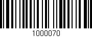 Código de barras (EAN, GTIN, SKU, ISBN): '1000070'