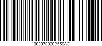 Código de barras (EAN, GTIN, SKU, ISBN): '1000070920B659AG'