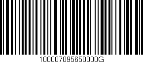 Código de barras (EAN, GTIN, SKU, ISBN): '100007095650000G'