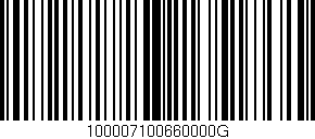 Código de barras (EAN, GTIN, SKU, ISBN): '100007100660000G'