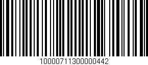 Código de barras (EAN, GTIN, SKU, ISBN): '10000711300000442'