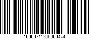 Código de barras (EAN, GTIN, SKU, ISBN): '10000711300000444'