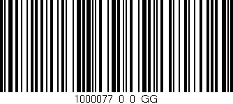 Código de barras (EAN, GTIN, SKU, ISBN): '1000077_0_0_GG'