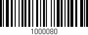Código de barras (EAN, GTIN, SKU, ISBN): '1000080'