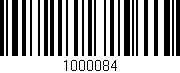 Código de barras (EAN, GTIN, SKU, ISBN): '1000084'