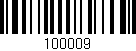 Código de barras (EAN, GTIN, SKU, ISBN): '100009'