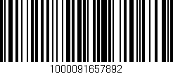 Código de barras (EAN, GTIN, SKU, ISBN): '1000091657892'