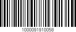 Código de barras (EAN, GTIN, SKU, ISBN): '1000091910058'