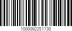 Código de barras (EAN, GTIN, SKU, ISBN): '1000092251730'