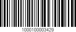 Código de barras (EAN, GTIN, SKU, ISBN): '1000100003429'