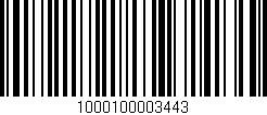 Código de barras (EAN, GTIN, SKU, ISBN): '1000100003443'