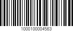 Código de barras (EAN, GTIN, SKU, ISBN): '1000100004563'