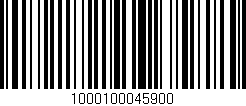 Código de barras (EAN, GTIN, SKU, ISBN): '1000100045900'