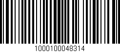 Código de barras (EAN, GTIN, SKU, ISBN): '1000100048314'