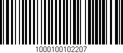 Código de barras (EAN, GTIN, SKU, ISBN): '1000100102207'