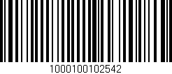 Código de barras (EAN, GTIN, SKU, ISBN): '1000100102542'