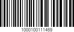 Código de barras (EAN, GTIN, SKU, ISBN): '1000100111469'