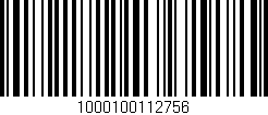 Código de barras (EAN, GTIN, SKU, ISBN): '1000100112756'