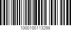 Código de barras (EAN, GTIN, SKU, ISBN): '1000100113289'