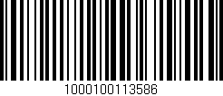 Código de barras (EAN, GTIN, SKU, ISBN): '1000100113586'